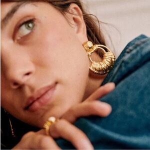 Sezane Joe Gold elegant Earrings